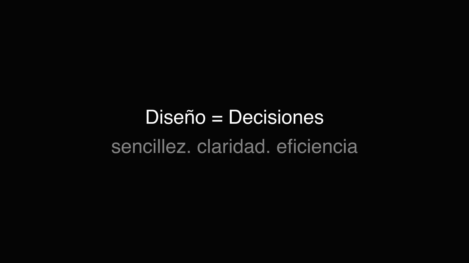 Slide: Diseño son decisiones