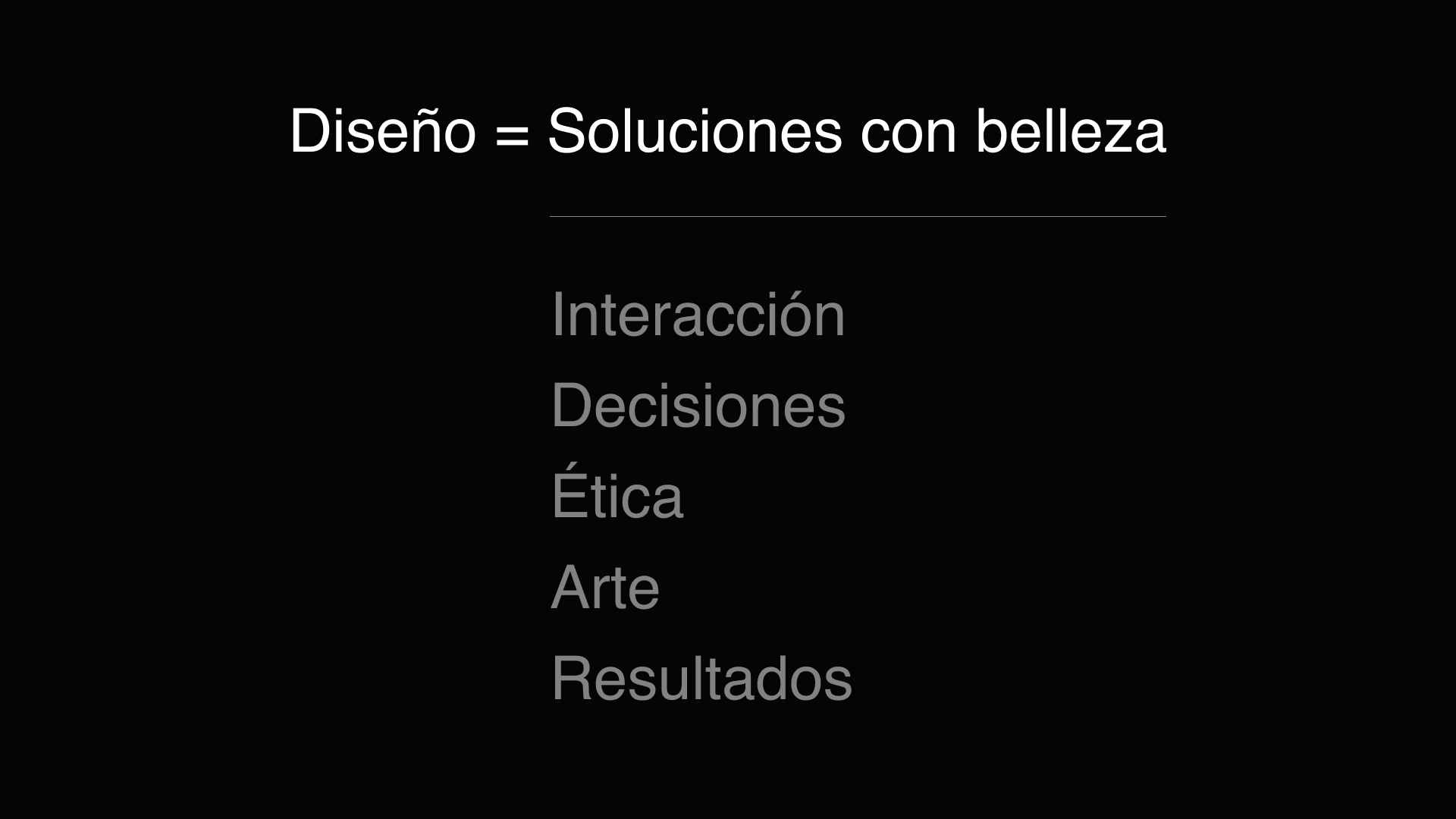 Slide: Diseño es IDEAR